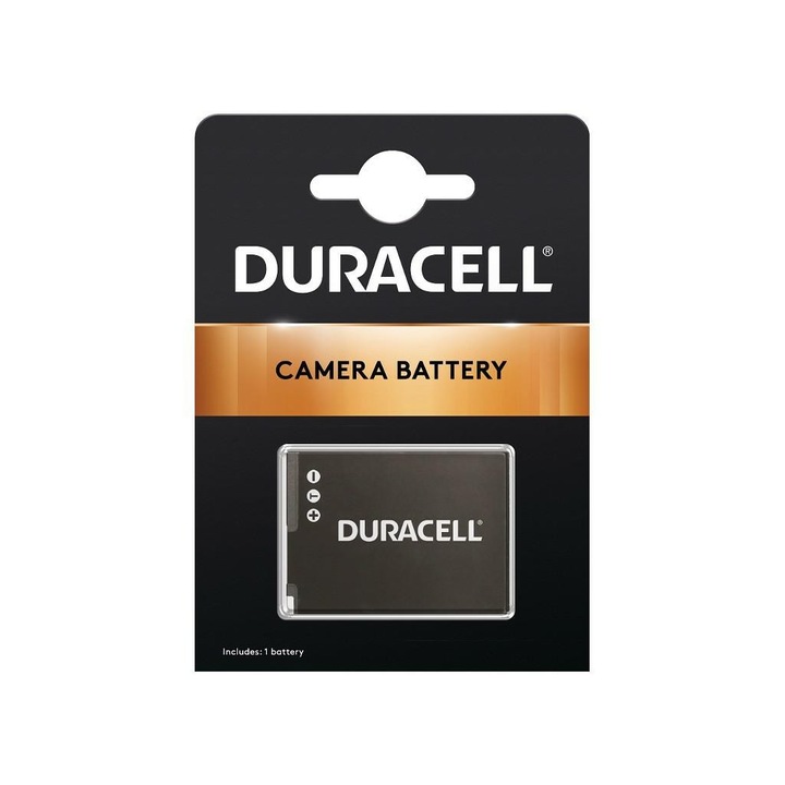 Baterie, Duracell, Compatibila cu Nikon EN-EL12, 1000mAh, 3.7V, Negru