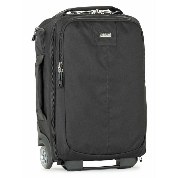 Geanta foto cu roti Think Tank Photo Airport Essentials, compartiment laptop 16", capacitate 2 camere, negru