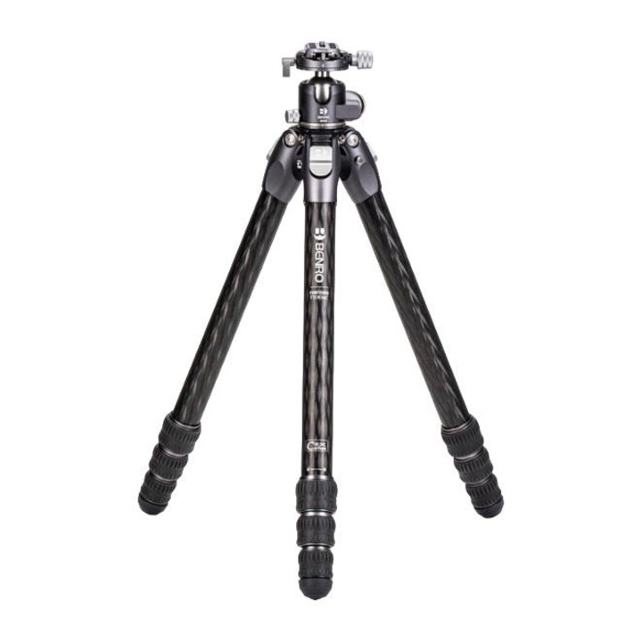 Stativ foto, Benro, fibra de carbon, 19.5 cm, negru