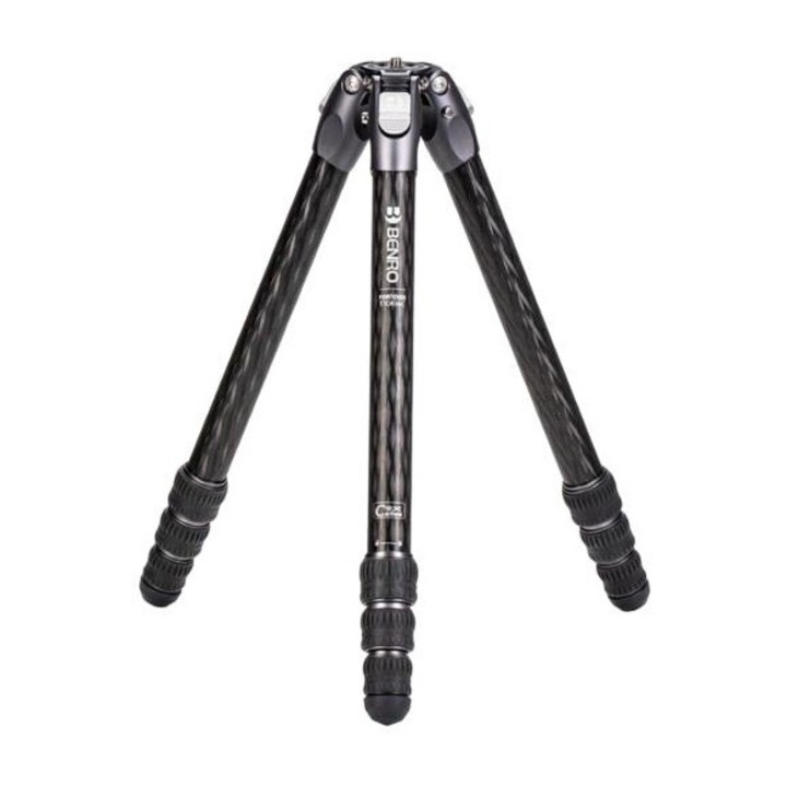 Trepied foto, Benro, fibra de carbon, 4 sectiuni, inaltime reglabila, 10.5 x 134 cm, negru