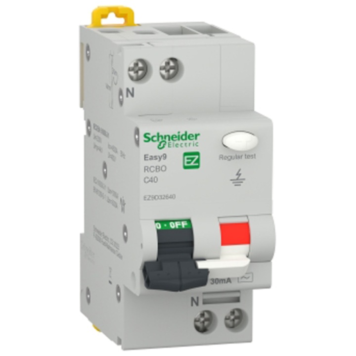 Siguranta automata diferentiala Schneider Electric EZ9D32640, 1P + ND, 40A, curba C DECEZ9D32640