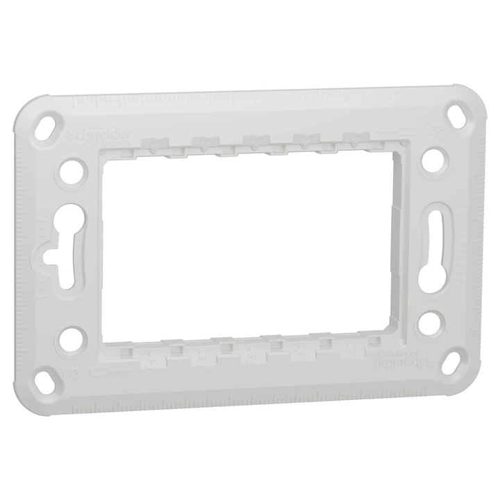 Suport fixare Schneider Electric Noua Unica NU7103P, 3 module, pentru rama priza / intrerupator
