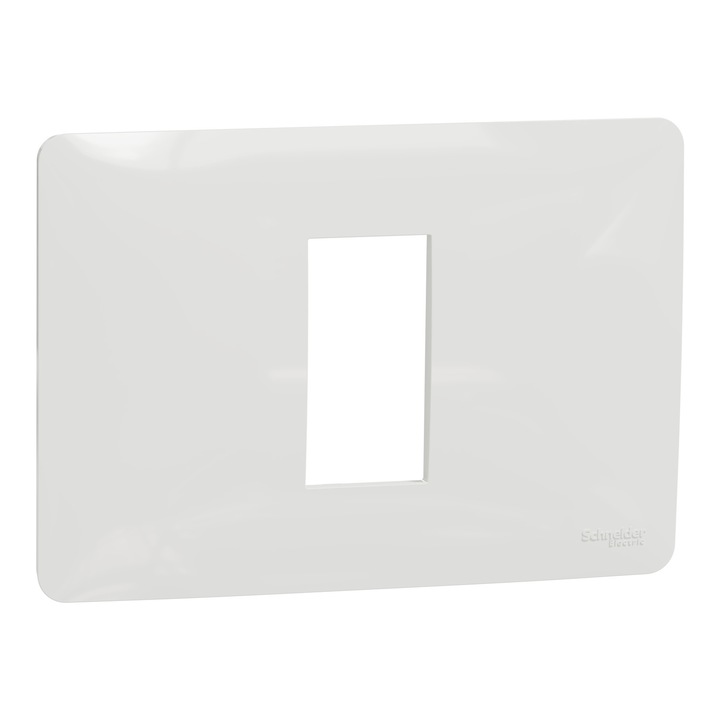 Keret Schneider Electric Unica NU210118, 1 modul, aljzathoz/kapcsolóhoz, fehér