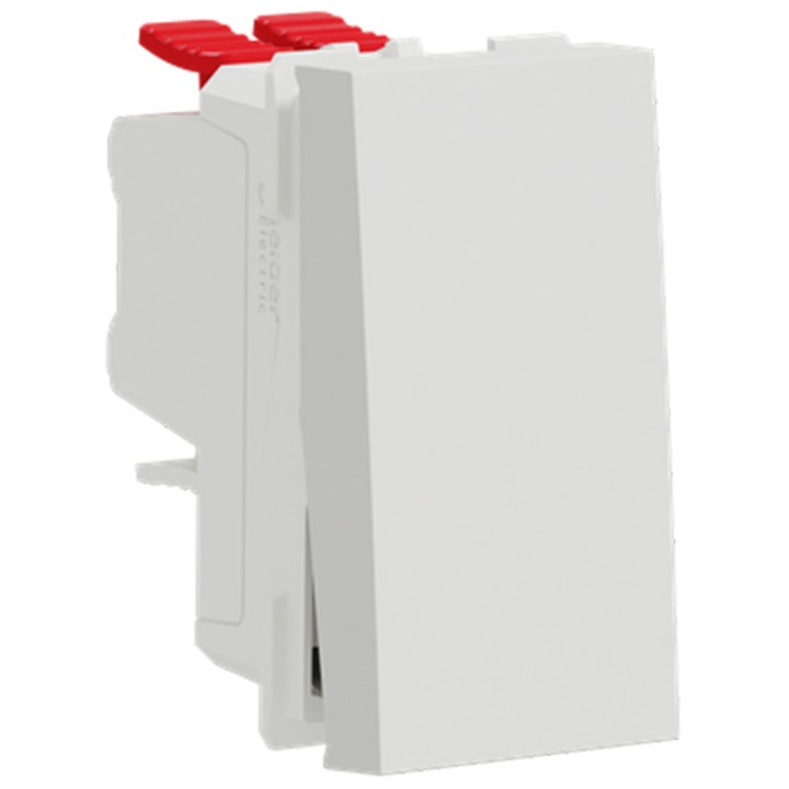 Intrerupator cap cruce Schneider Electric Noua Unica NU310518, incastrat, modular - 1, 10A, Alb