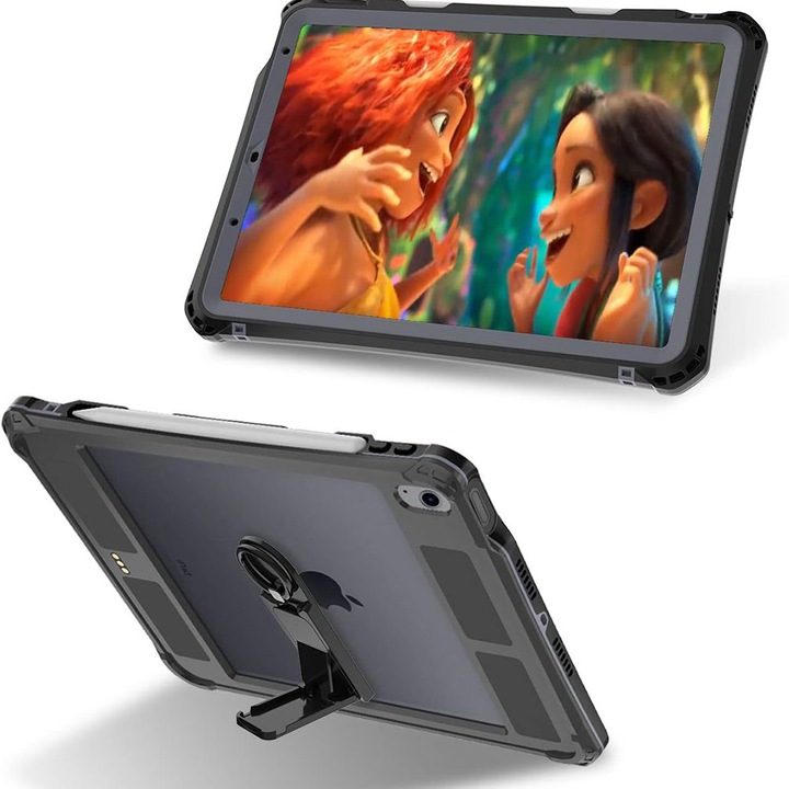 Калъф за iPad Air 4 (2020) / Air 5 (2022) - ShellBox Waterproof IP68 - Черен