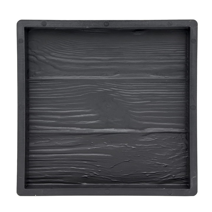 Forma pavaj tripla placa, Decortrend, Plastic, 30x30cm, Negru