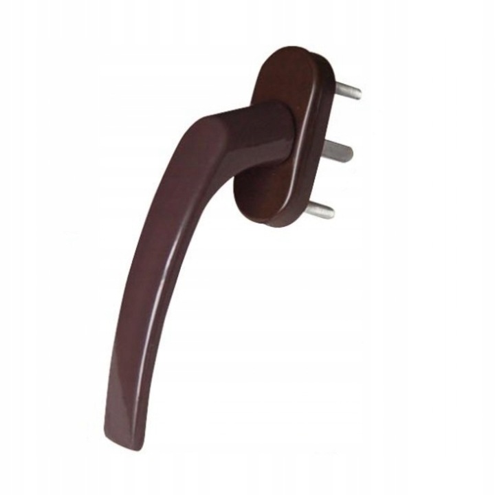 Maner fereastra DECORTREND, PVC, finisaj metalic, maro, 35mm