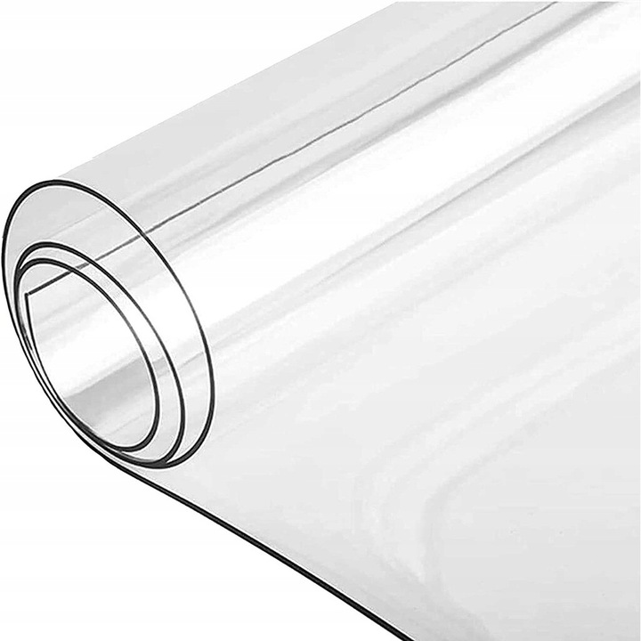 Covor de protectie podea, DECORTREND, PVC, rezistent la UV, 85 x 125 cm, transparent