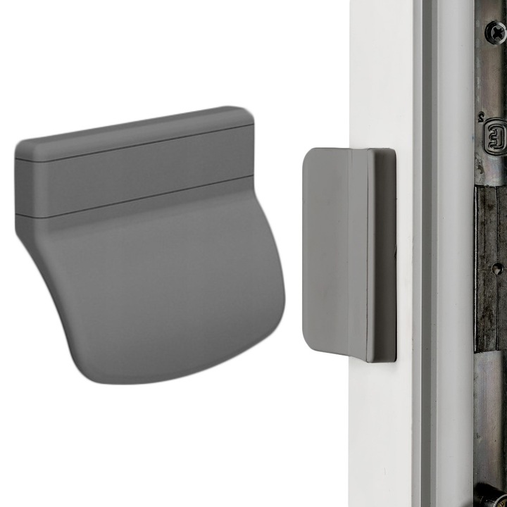 Maner de usa pentru balcon, Decortrend, Plastic, Argintiu