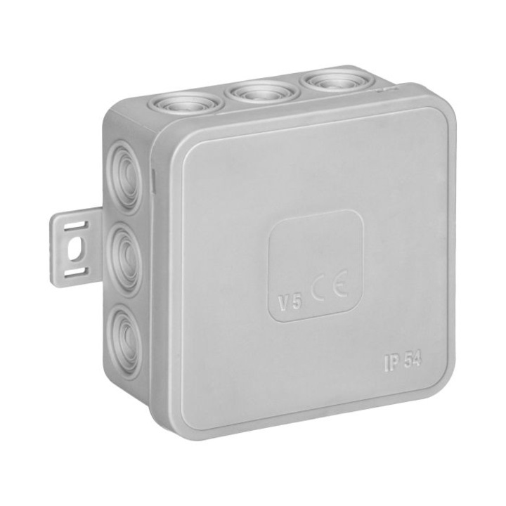 Anco Falonkívüli Kötődoboz 75x75x41mm, IP54, szürke