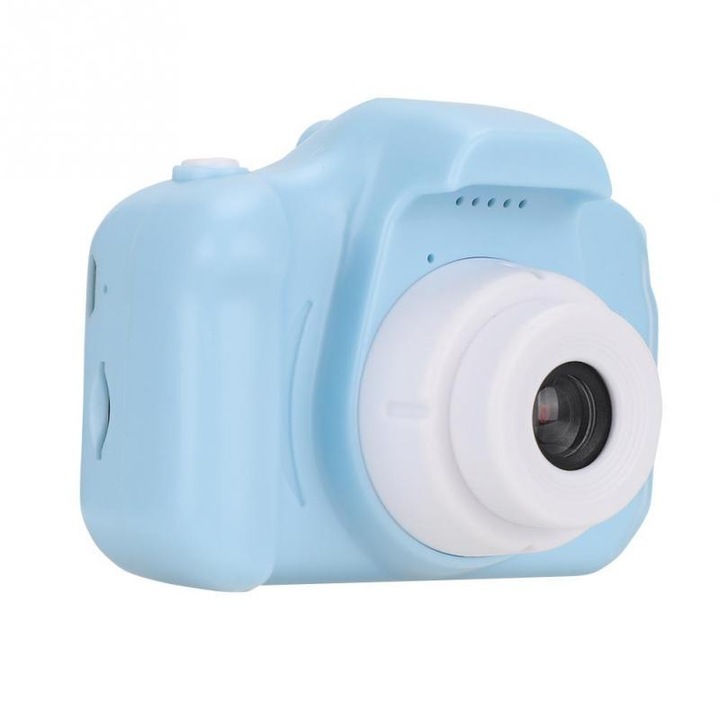 Aparat foto/video digital pentru copii, cu jocuri, albastru, 60g