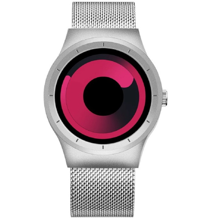 Smartwatch, Skone Oldbury 7432, rezistent la apa 20m, argintiu roz, 25x4.8x0.85cm