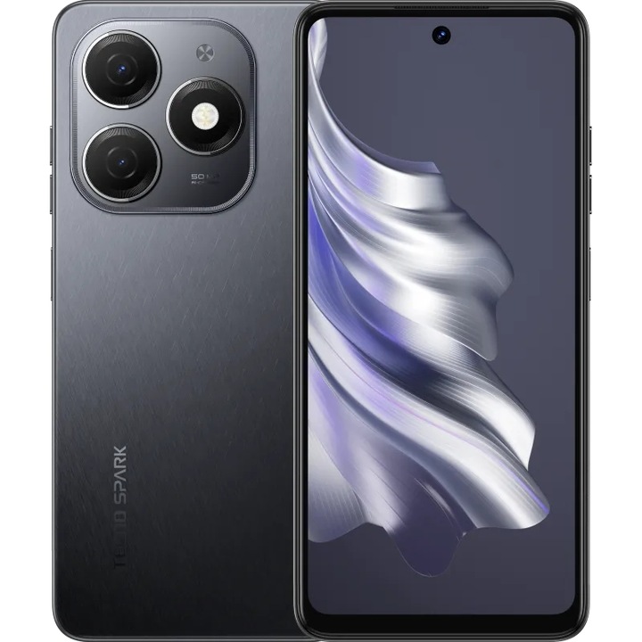 Смартфон Tecno Spark 20, 8GB RAM, 256GB, Gravity Black