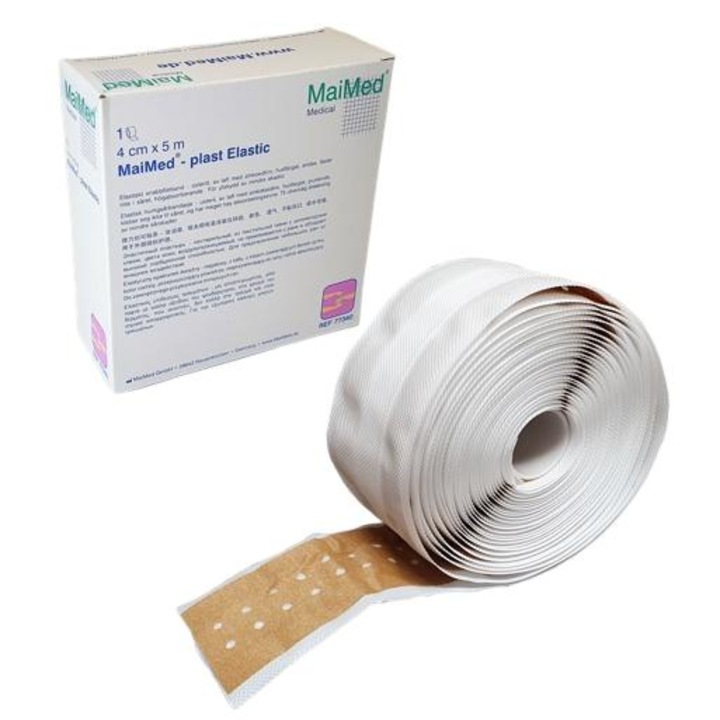 Еластичен пластир с марля, Vaya, 4cmx5m, Absorbent, Beige