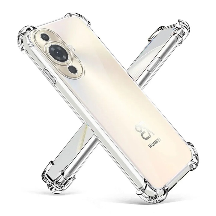 Кейс за Huawei nova 11 / nova 12s - Techsuit Shockproof Clear Silicone - Clear