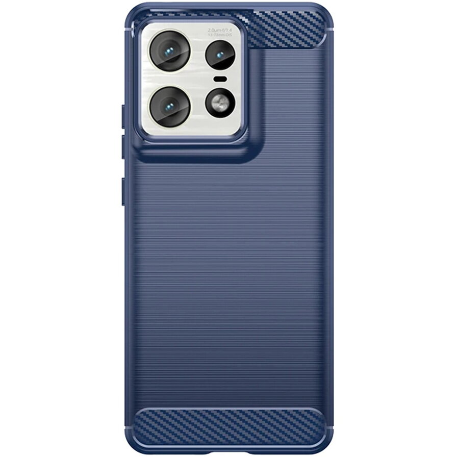 Husa pentru Motorola Edge 50 Pro - Techsuit Carbon Silicone - Blue