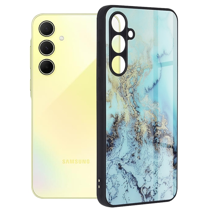 ΠΠ΅ΠΉΡ Π·Π° Samsung Galaxy A35 5G, Techsuit Glaze Series, Blue Ocean