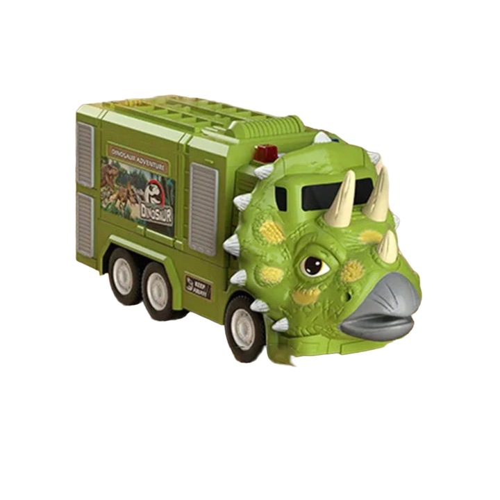 Masinuta de jucarie Truck, Luxma, Plastic, Cu accesorii, 3 ani+, Multicolor