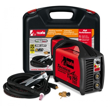 Aparat de sudura TIG, Telwin, Tecnica TIG 190 DC-LIFT VRD + TIG Accessories Aparat de sudura TIG, Telwin, Tecnica TIG 190 DC-LIFT VRD + TIG Accessories