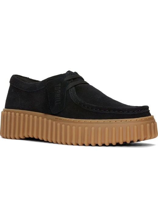 Clarks, Mocasini de piele intoarsa Torhill, Negru