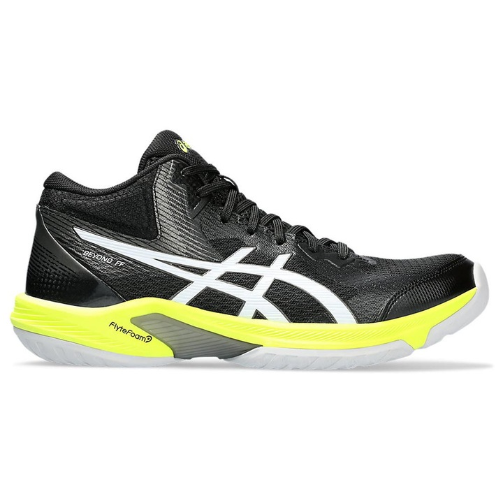 Pantofi sport barbati, Asics Gel Beyond FF, stabilizare si confort, negru/galben, 46.5EU