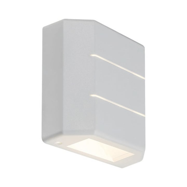 Горе/долу лампа с вграден Lippa 6w 150 Lumens LED, за външно Ip54, бяла