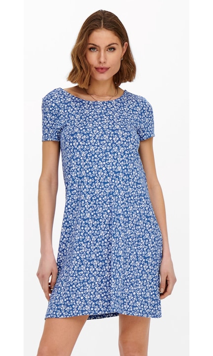 Дамска рокля ONLY, 4085 Ежедневна, Текстил, Син