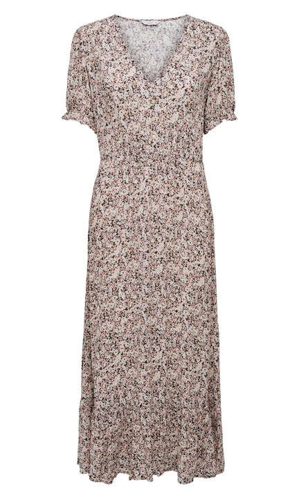 Дамска рокля ONLY, 4941, Ежедневна, Вискоза, Кафяв