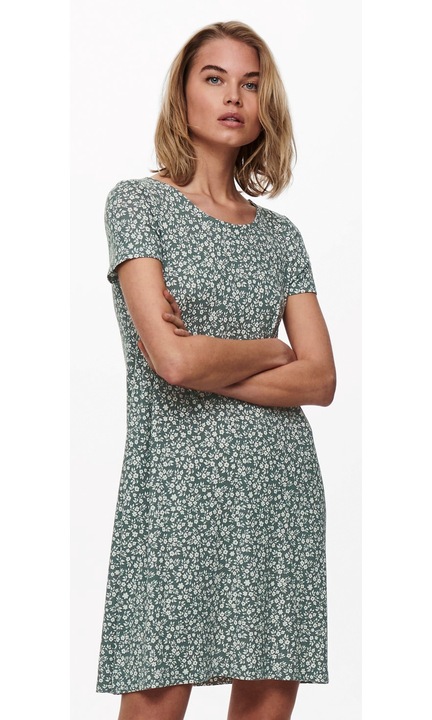 Rövid női ruha Only, 4085, Alkalmi, Textil, Zöld