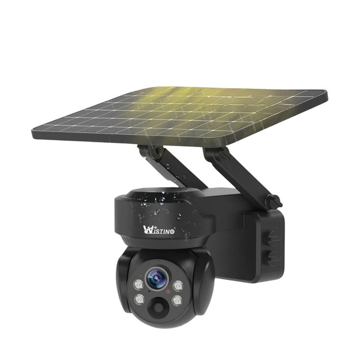 Napelemes megfigyelő kamera 4G SIM-kártya, 5MP, napelem, alkalmazásvezérlés, vízállóság - 4G - SIM-kártya