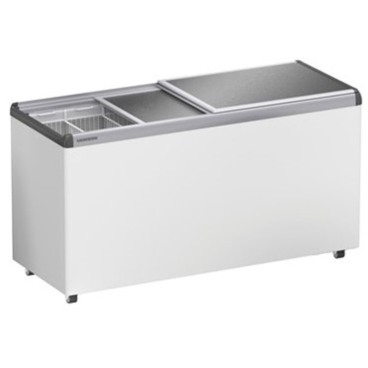 Lada congelatoare pentru inghetata LIEBHERR EFE 5100, 503 l volum brut, 84 /167, 5/66cm, Clasa C, Capac glisant din aluminiu, Otel, Alb