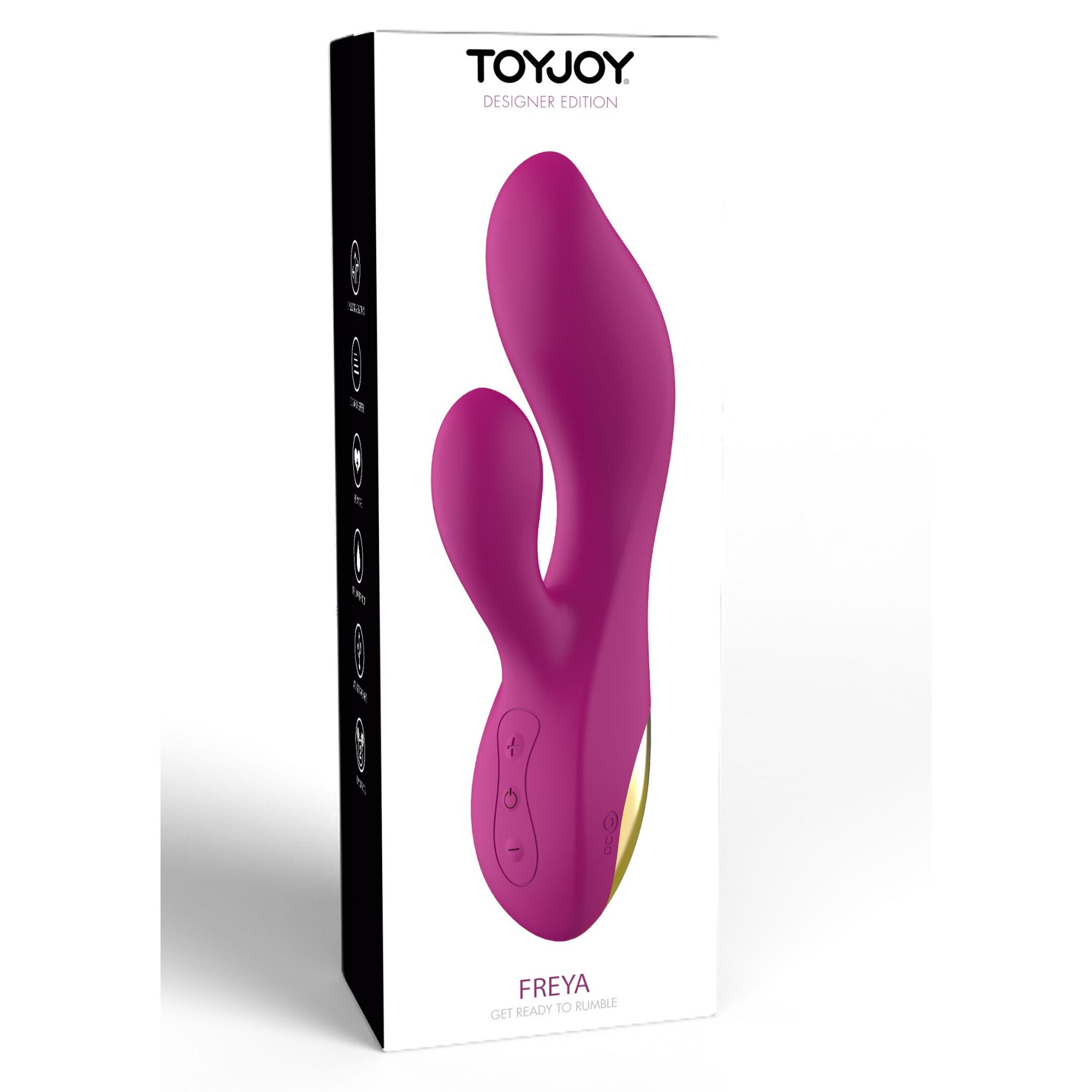 Vibrator rabbit, TOYJOY Freya, 2 motoare, Multicolor - eMAG.ro
