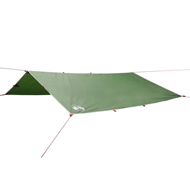 Prelata de camping vidaXL, verde, 300x294 cm, impermeabila, 1.3 Kg