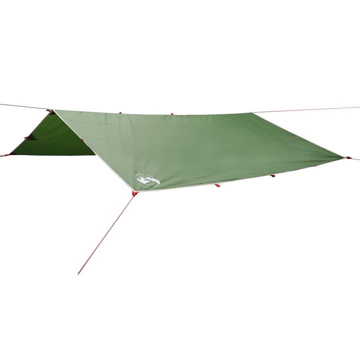 Prelata de camping vidaXL, verde, 500x294 cm, impermeabila, 1.95 Kg