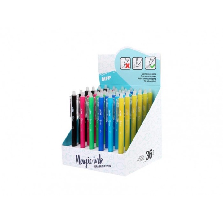 Set 36 pixuri MFP Simply, stergibile, albastru, 135x150x155mm