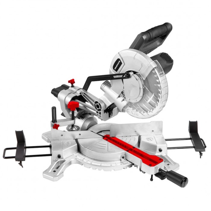 Fierastrau unghiular cu acumulator, Graphite, Metal, Cu disc, 210x30 mm, 3000rpm, Alb