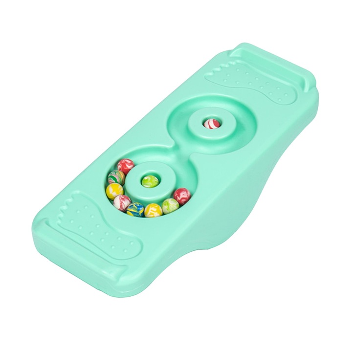 Placa de echilibru pentru antrenament, plastic, verde deschis, 48x18x12cm