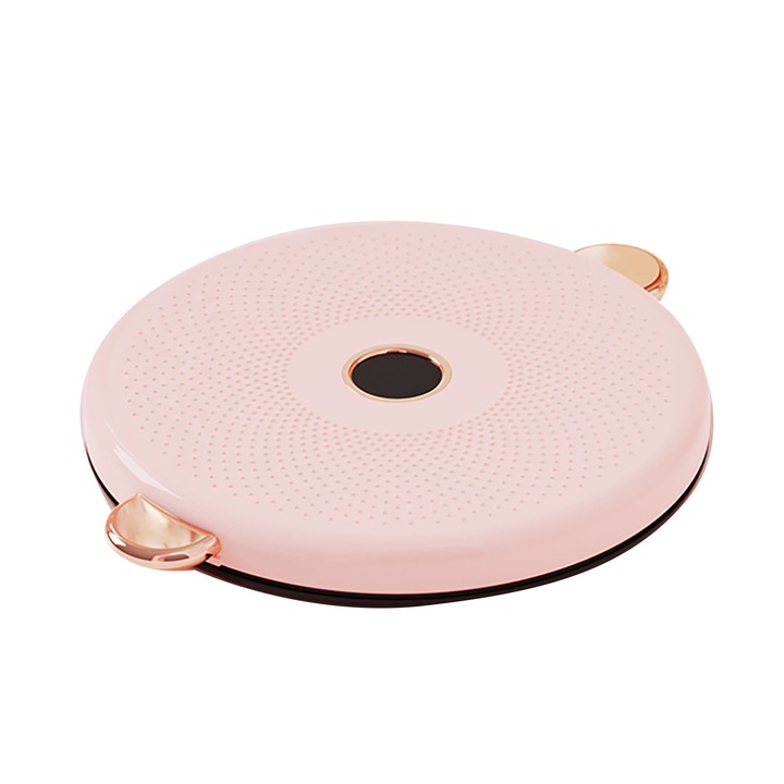 QttvbTna derékcsavaró lemez, csúszásmentes, világos, rózsaszín, 38,5x31x4 cm