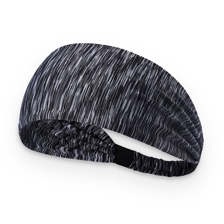 Bandana sport unisex, absorbtie eficienta, elastica, multicolor, 24.5x6cm