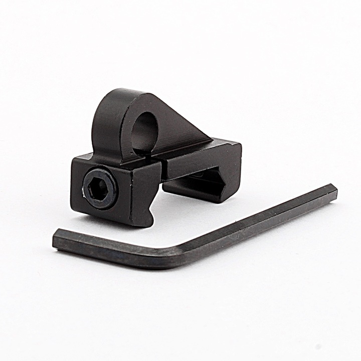 Suport carlig pentru banduliera, QttvbTna, Aluminiu, Compatibil cu sine Picatinny / Weaver 20 mm, Negru