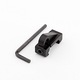 Suport carlig pentru banduliera, QttvbTna, Aluminiu, Compatibil cu sine Picatinny / Weaver 20 mm, Negru