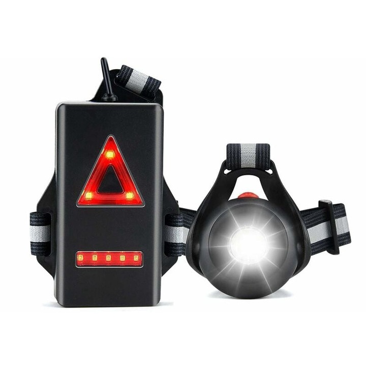 Фенери, QttvbTna, 500 лумена, IPX5, 9x10x2.2cm, черни