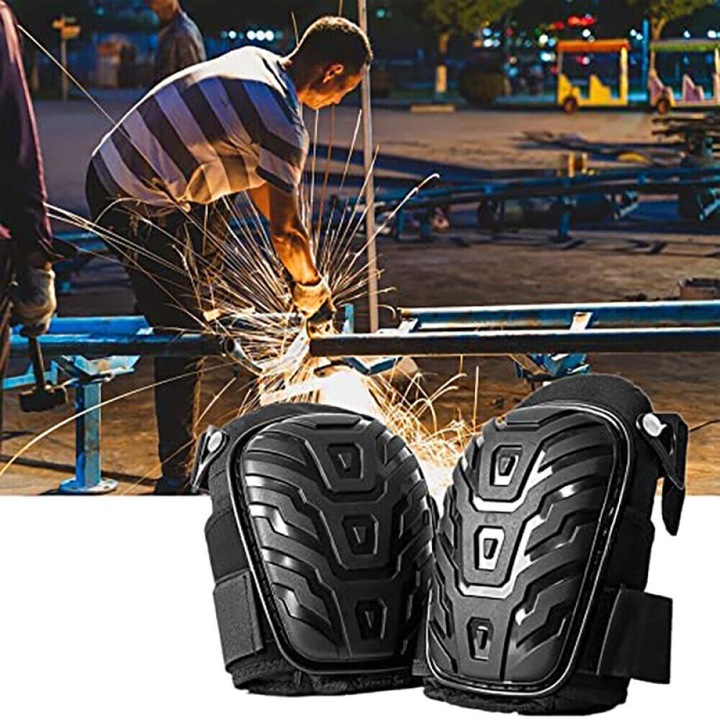 Genunchiere Enforose, set cu perna captusita cu gel, curele flexibile din neopren, pentru utilizare in interior si exterior