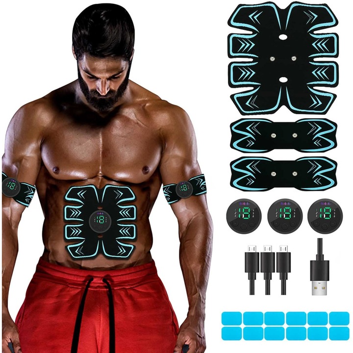 Fitness berendezések, QttvbTna, 6 mód, 19 intenzitási fokozat, többszínű