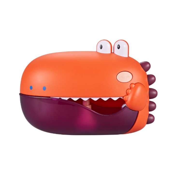 Fürdőjáték, QttvbTna, buborékos gép zenével, dinoszaurusz modell, sokszínű