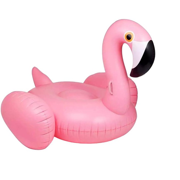 Úszógyűrű, QttvbTna, flamingó, tarka, 275x120x140cm