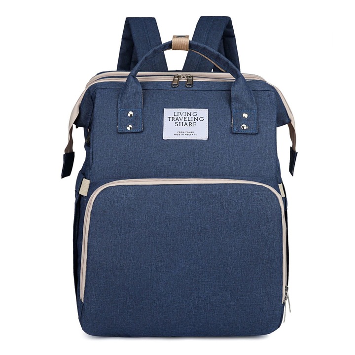 Baba hátizsák QttvbTna, Multifunkcionális, Vízálló, Kék, 30x20x40cm