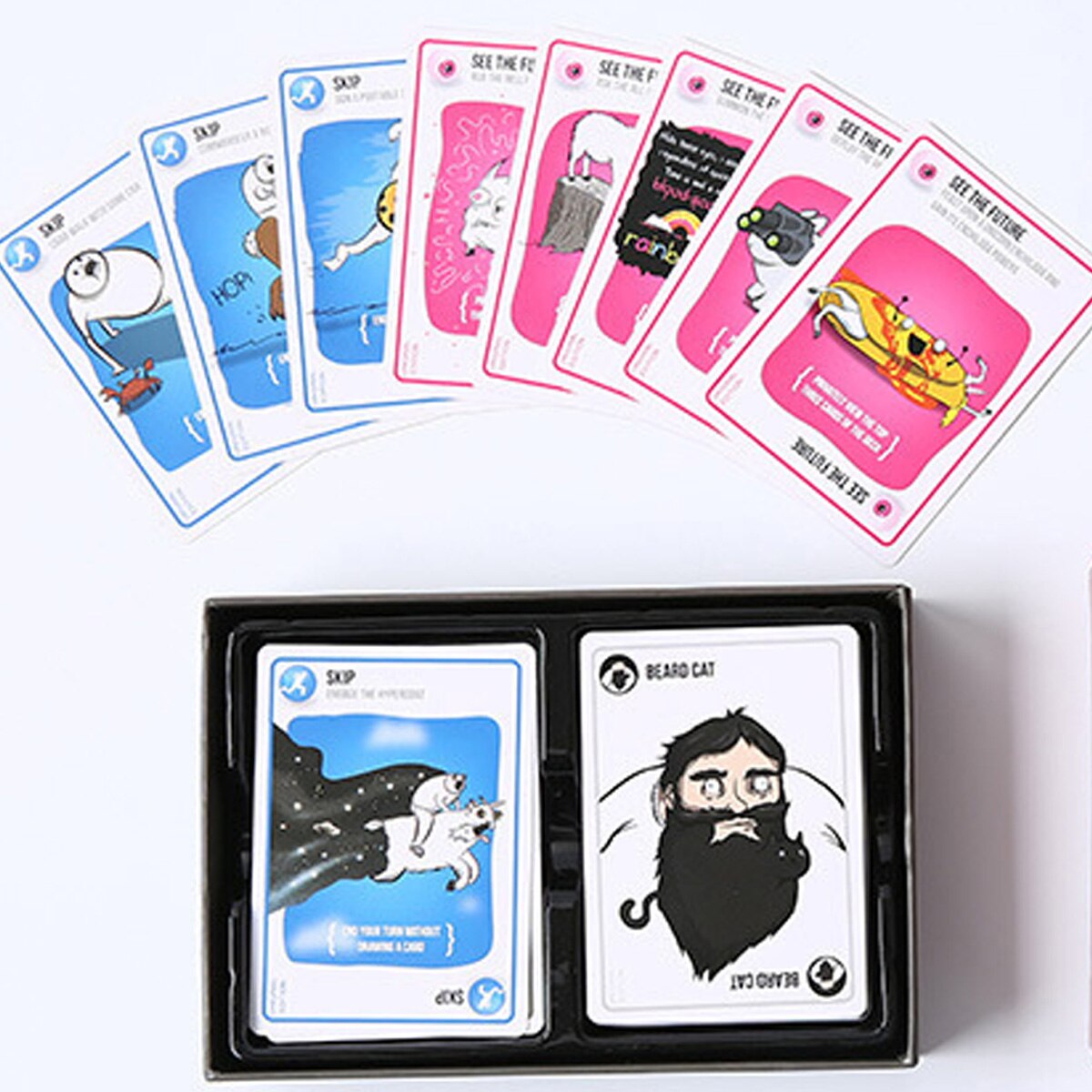 Joc de carti Exploding Kittens, QttvbTna, pentru toate varstele - eMAG.ro