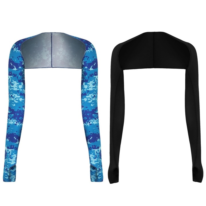 Napvédő ujjak szett, QttvbTna, poliészter, 55 x 50 cm, kék / fekete