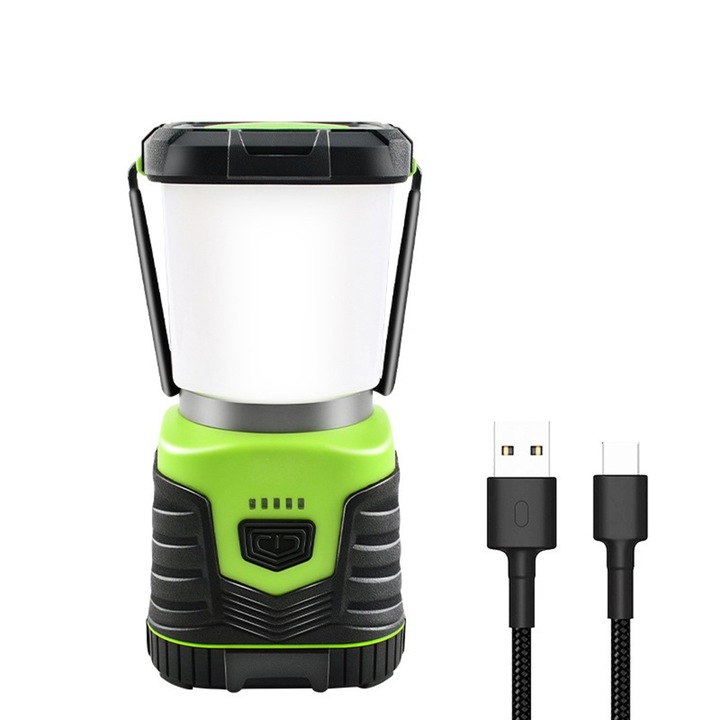 Къмпинг лампа, longziming, 4400mAh, USB, IP44, преносима